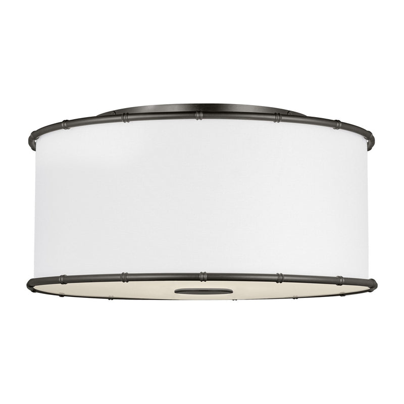Visual Comfort Studio - AF1182AI - Two Light Flush Mount - Aldric - Aged Iron