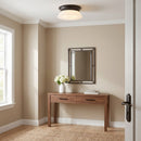 Two Light Flush Mount<br /><span style="color:#4AB0CE;">Entrega: 4-10 dias en USA</span><br /><span style="color:#4AB0CE;font-size:60%;">PREGUNTE POR ENTREGA EN PANAMA</span><br />Collection: Panos<br />Finish: Aged Iron