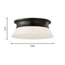 Visual Comfort Studio - AF1192AI - Two Light Flush Mount - Panos - Aged Iron