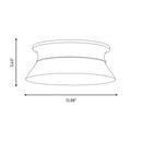 Visual Comfort Studio - AF1192BBS - Two Light Flush Mount - Panos - Burnished Brass