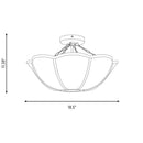 Visual Comfort Studio - AF1212BBS - Two Light Semi Flush Mount - Stassi - Burnished Brass
