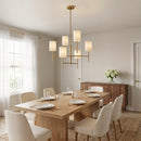 Visual Comfort Studio - BC1006BBS - Six Light Chandelier - Key - Burnished Brass