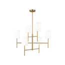 Visual Comfort Studio - BC1006BBS - Six Light Chandelier - Key - Burnished Brass