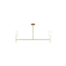 Visual Comfort Studio - BC1012BBS - Two Light Linear Chandelier - Key - Burnished Brass