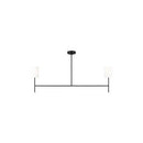 Visual Comfort Studio - BC1012MBK - Two Light Linear Chandelier - Key - Midnight Black