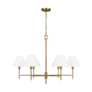 Visual Comfort Studio - CC1776BBS - Six Light Chandelier - Ridgewood - Burnished Brass