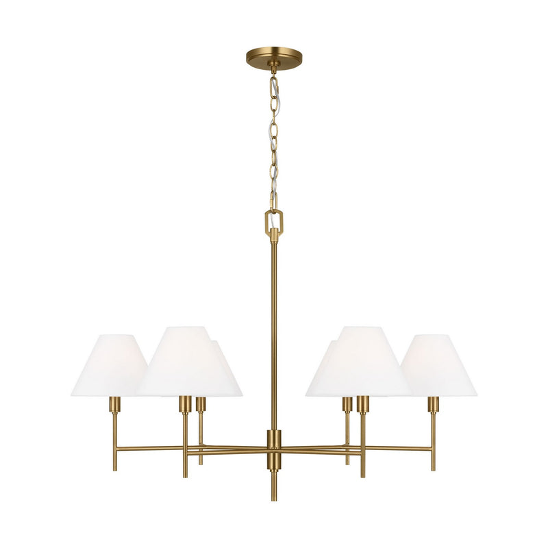Visual Comfort Studio - CC1776BBS - Six Light Chandelier - Ridgewood - Burnished Brass