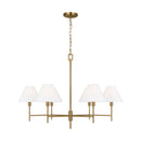 Visual Comfort Studio - CC1776BBS - Six Light Chandelier - Ridgewood - Burnished Brass