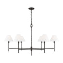 Visual Comfort Studio - CC1786AI - Six Light Chandelier - Ridgewood - Aged Iron