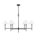 Visual Comfort Studio - CC1786AI - Six Light Chandelier - Ridgewood - Aged Iron