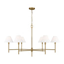 Visual Comfort Studio - CC1786BBS - Six Light Chandelier - Ridgewood - Burnished Brass