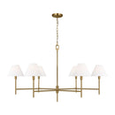 Visual Comfort Studio - CC1786BBS - Six Light Chandelier - Ridgewood - Burnished Brass