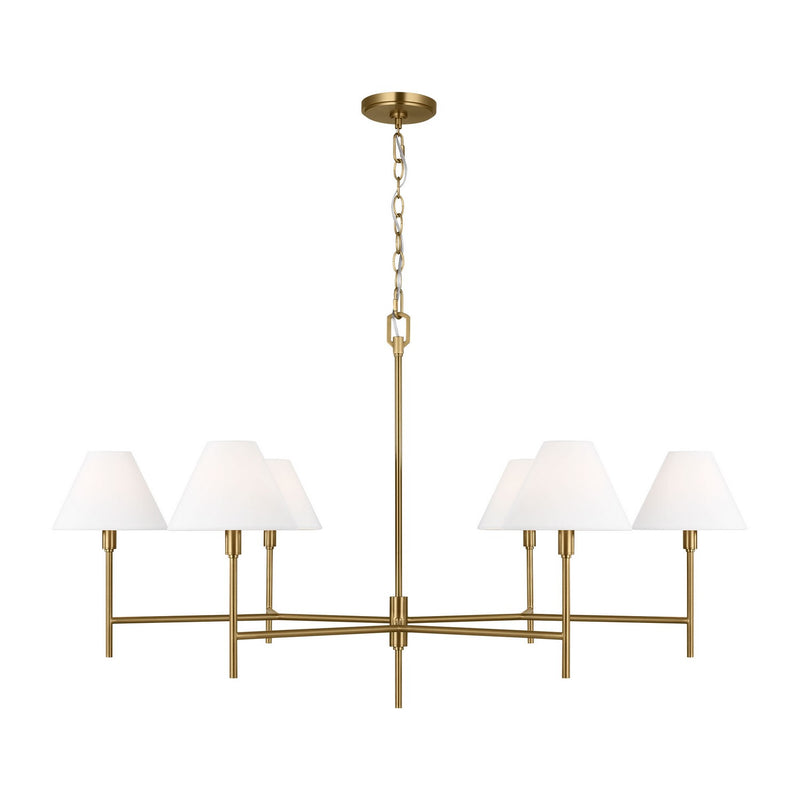 Visual Comfort Studio - CC1786BBS - Six Light Chandelier - Ridgewood - Burnished Brass