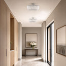 Four Light Flush Mount<br /><span style="color:#4AB0CE;">Entrega: 5-6 semanas en USA</span><br /><span style="color:#4AB0CE;font-size:60%;">PREGUNTE POR ENTREGA EN PANAMA</span><br />Collection: Pierce<br />Finish: Polished Nickel