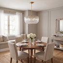 Visual Comfort Studio - CP1456BBS - Six Light Pendant - Pierce - Burnished Brass