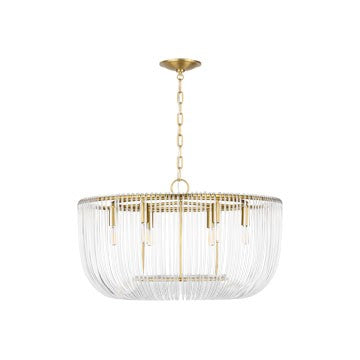 Visual Comfort Studio - CP1456BBS - Six Light Pendant - Pierce - Burnished Brass