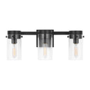 Visual Comfort Studio - CW1003AI - Three Light Vanity - Garrett - Aged Iron