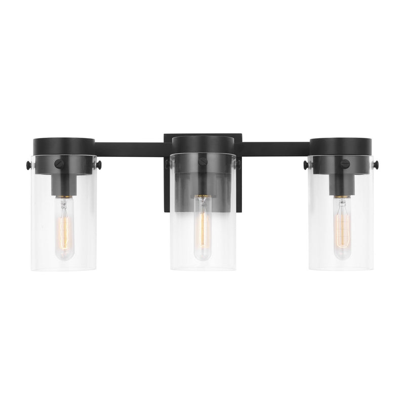 Visual Comfort Studio - CW1003AI - Three Light Vanity - Garrett - Aged Iron