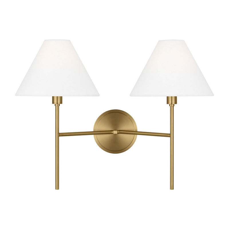 Visual Comfort Studio - CW1382BBS - Two Light Wall Sconce - Ridgewood - Burnished Brass