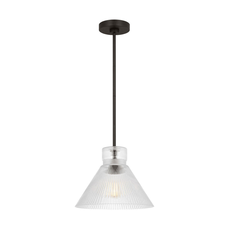Visual Comfort Studio - DJP1221MBK - One Light Pendant - Liouet - Midnight Black