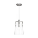 Visual Comfort Studio - DJP1261BS - One Light Pendant - Crofton - Brushed Nickel