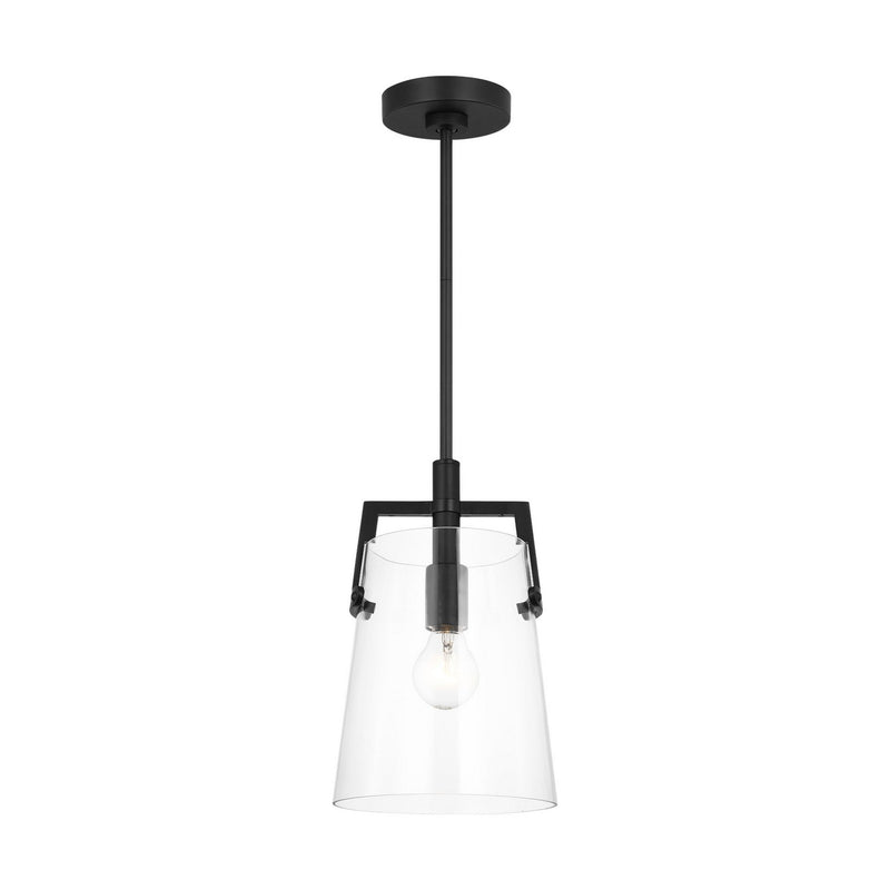 Visual Comfort Studio - DJP1261MBK - One Light Pendant - Crofton - Midnight Black
