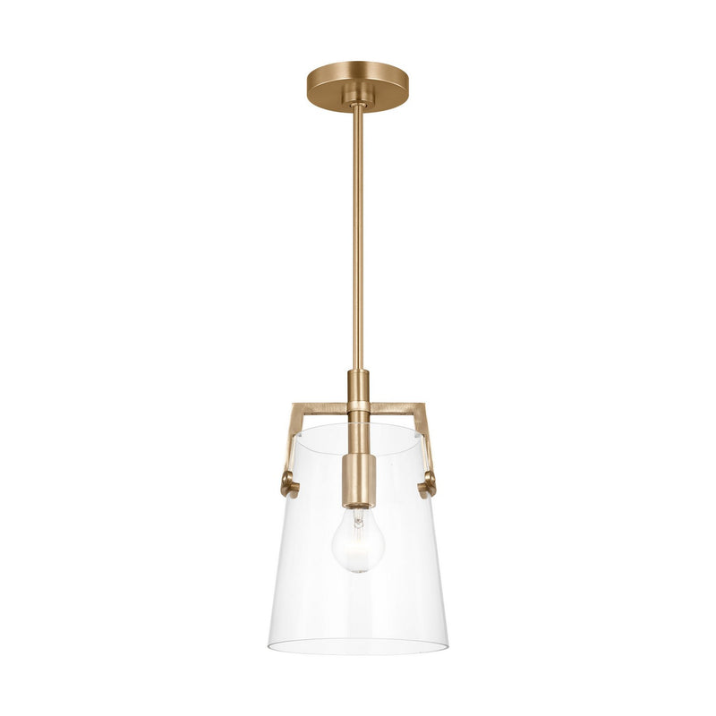 Visual Comfort Studio - DJP1261SB - One Light Pendant - Crofton - Satin Brass