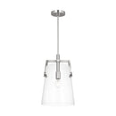 Visual Comfort Studio - DJP1271BS - One Light Pendant - Crofton - Brushed Nickel