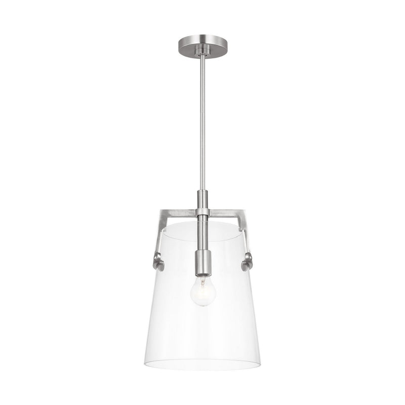 Visual Comfort Studio - DJP1271BS - One Light Pendant - Crofton - Brushed Nickel