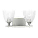 Two Light Vanity<br /><span style="color:#4AB0CE;">Entrega: 4-10 dias en USA</span><br /><span style="color:#4AB0CE;font-size:60%;">PREGUNTE POR ENTREGA EN PANAMA</span><br />Collection: Toffino<br />Finish: Brushed Nickel
