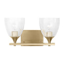 Two Light Vanity<br /><span style="color:#4AB0CE;">Entrega: 4-10 dias en USA</span><br /><span style="color:#4AB0CE;font-size:60%;">PREGUNTE POR ENTREGA EN PANAMA</span><br />Collection: Toffino<br />Finish: Satin Brass