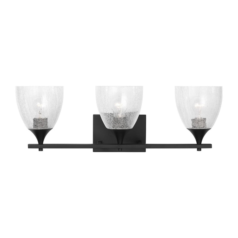 Visual Comfort Studio - DJV1023MBKCKG - Three Light Vanity - Toffino - Midnight Black