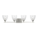 Four Light Vanity<br /><span style="color:#4AB0CE;">Entrega: 4-10 dias en USA</span><br /><span style="color:#4AB0CE;font-size:60%;">PREGUNTE POR ENTREGA EN PANAMA</span><br />Collection: Toffino<br />Finish: Brushed Nickel