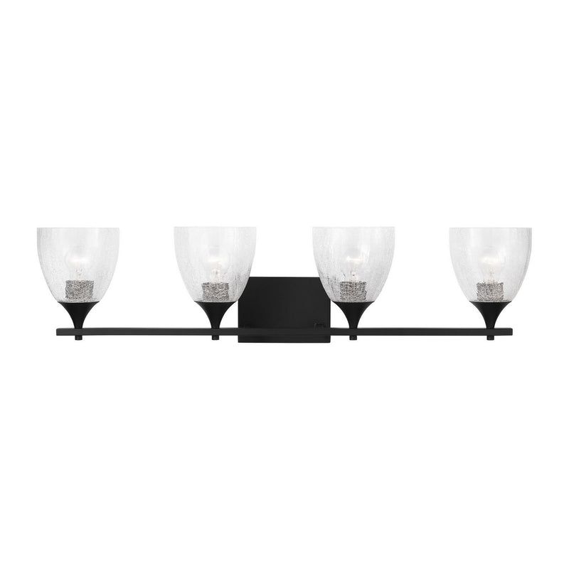 Visual Comfort Studio - DJV1024MBKCKG - Four Light Vanity - Toffino - Midnight Black
