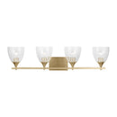 Visual Comfort Studio - DJV1024SBCKG - Four Light Vanity - Toffino - Satin Brass