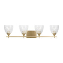 Four Light Vanity<br /><span style="color:#4AB0CE;">Entrega: 5-6 semanas en USA</span><br /><span style="color:#4AB0CE;font-size:60%;">PREGUNTE POR ENTREGA EN PANAMA</span><br />Collection: Toffino<br />Finish: Satin Brass