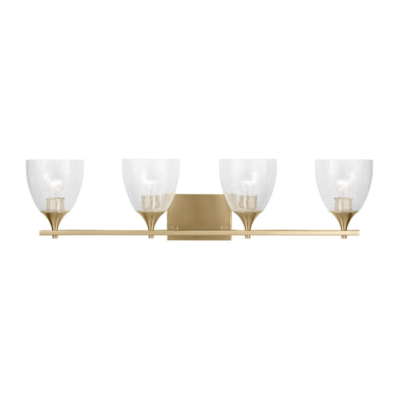 Visual Comfort Studio - DJV1024SBCKG - Four Light Vanity - Toffino - Satin Brass