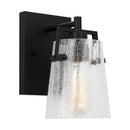 One Light Wall Sconce<br /><span style="color:#4AB0CE;">Entrega: 4-10 dias en USA</span><br /><span style="color:#4AB0CE;font-size:60%;">PREGUNTE POR ENTREGA EN PANAMA</span><br />Collection: Crofton<br />Finish: Midnight Black