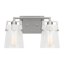 Visual Comfort Studio - DJV1032BSCKG - Two Light Vanity - Crofton - Brushed Nickel