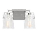 Two Light Vanity<br /><span style="color:#4AB0CE;">Entrega: 4-10 dias en USA</span><br /><span style="color:#4AB0CE;font-size:60%;">PREGUNTE POR ENTREGA EN PANAMA</span><br />Collection: Crofton<br />Finish: Brushed Nickel