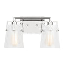 Two Light Vanity<br /><span style="color:#4AB0CE;">Entrega: 4-10 dias en USA</span><br /><span style="color:#4AB0CE;font-size:60%;">PREGUNTE POR ENTREGA EN PANAMA</span><br />Collection: Crofton<br />Finish: Chrome