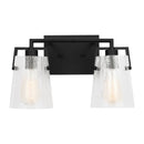 Visual Comfort Studio - DJV1032MBKCKG - Two Light Vanity - Crofton - Midnight Black