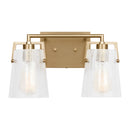 Two Light Vanity<br /><span style="color:#4AB0CE;">Entrega: 4-10 dias en USA</span><br /><span style="color:#4AB0CE;font-size:60%;">PREGUNTE POR ENTREGA EN PANAMA</span><br />Collection: Crofton<br />Finish: Satin Brass