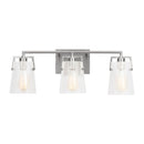 Visual Comfort Studio - DJV1033BSCKG - Three Light Vanity - Crofton - Brushed Nickel
