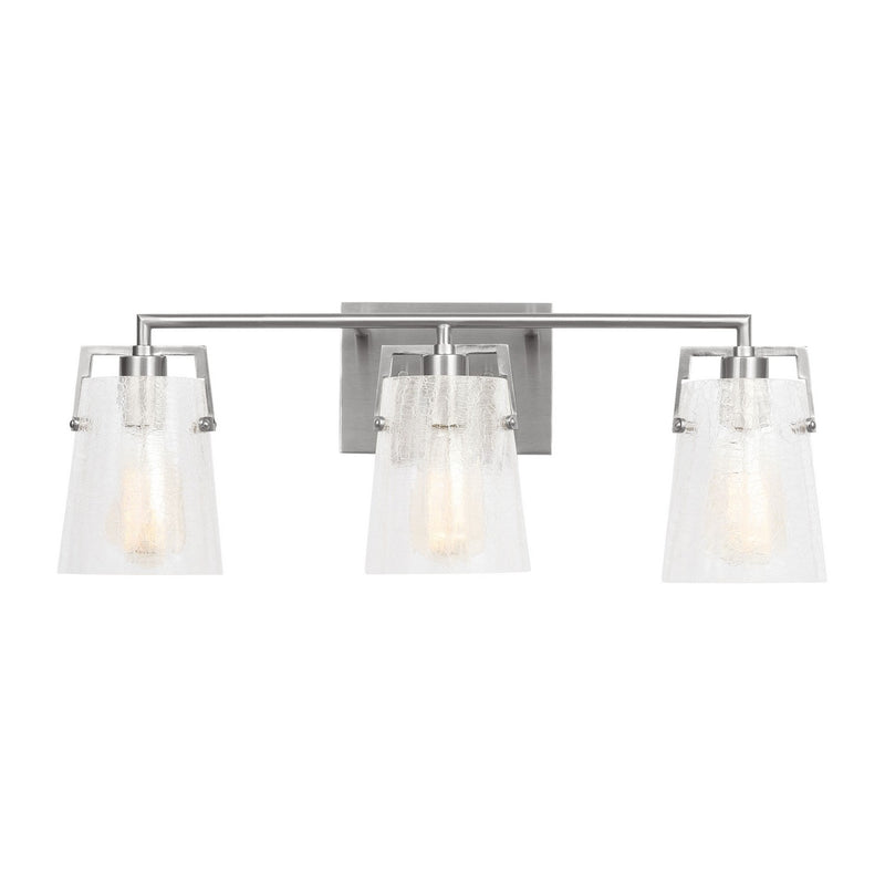 Visual Comfort Studio - DJV1033BSCKG - Three Light Vanity - Crofton - Brushed Nickel