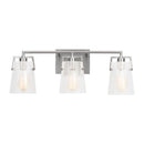 Three Light Vanity<br /><span style="color:#4AB0CE;">Entrega: 4-10 dias en USA</span><br /><span style="color:#4AB0CE;font-size:60%;">PREGUNTE POR ENTREGA EN PANAMA</span><br />Collection: Crofton<br />Finish: Brushed Nickel