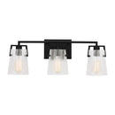 Three Light Vanity<br /><span style="color:#4AB0CE;">Entrega: 4-10 dias en USA</span><br /><span style="color:#4AB0CE;font-size:60%;">PREGUNTE POR ENTREGA EN PANAMA</span><br />Collection: Crofton<br />Finish: Midnight Black