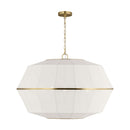 Five Light Lantern<br /><span style="color:#4AB0CE;">Entrega: 4-10 dias en USA</span><br /><span style="color:#4AB0CE;font-size:60%;">PREGUNTE POR ENTREGA EN PANAMA</span><br />Collection: Hikari<br />Finish: Burnished Brass