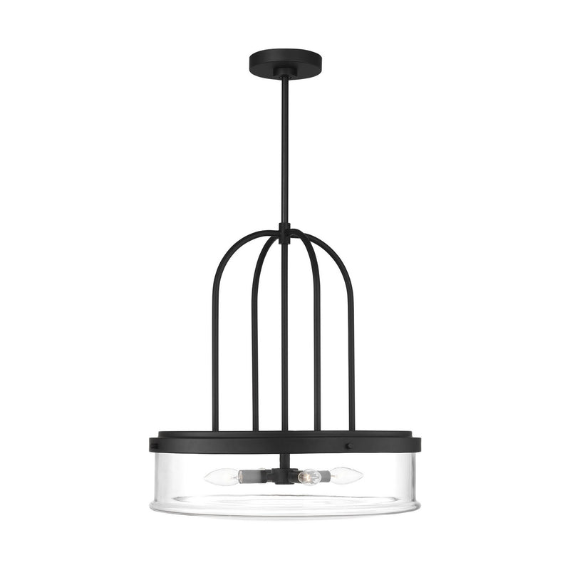 Visual Comfort Studio - GLP1064MBK - Four Light Pendant - Anders - Midnight Black