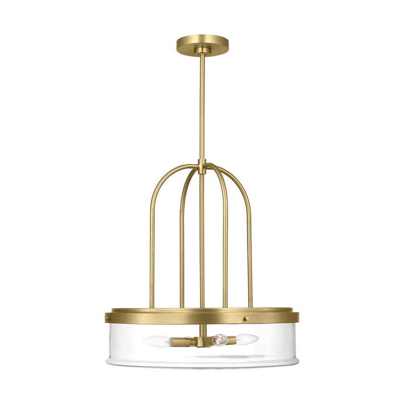 Visual Comfort Studio - GLP1064SB - Four Light Pendant - Anders - Satin Brass